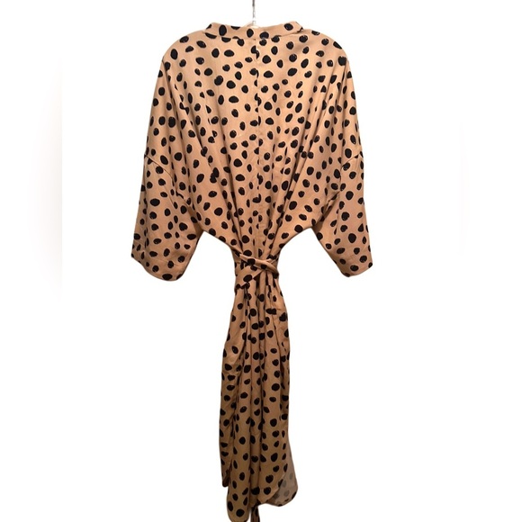 NWT Women’s Plus Size Drop Sleeves Kimono Style Shirt Dress Hummus Dot Size 3X - Picture 9 of 9